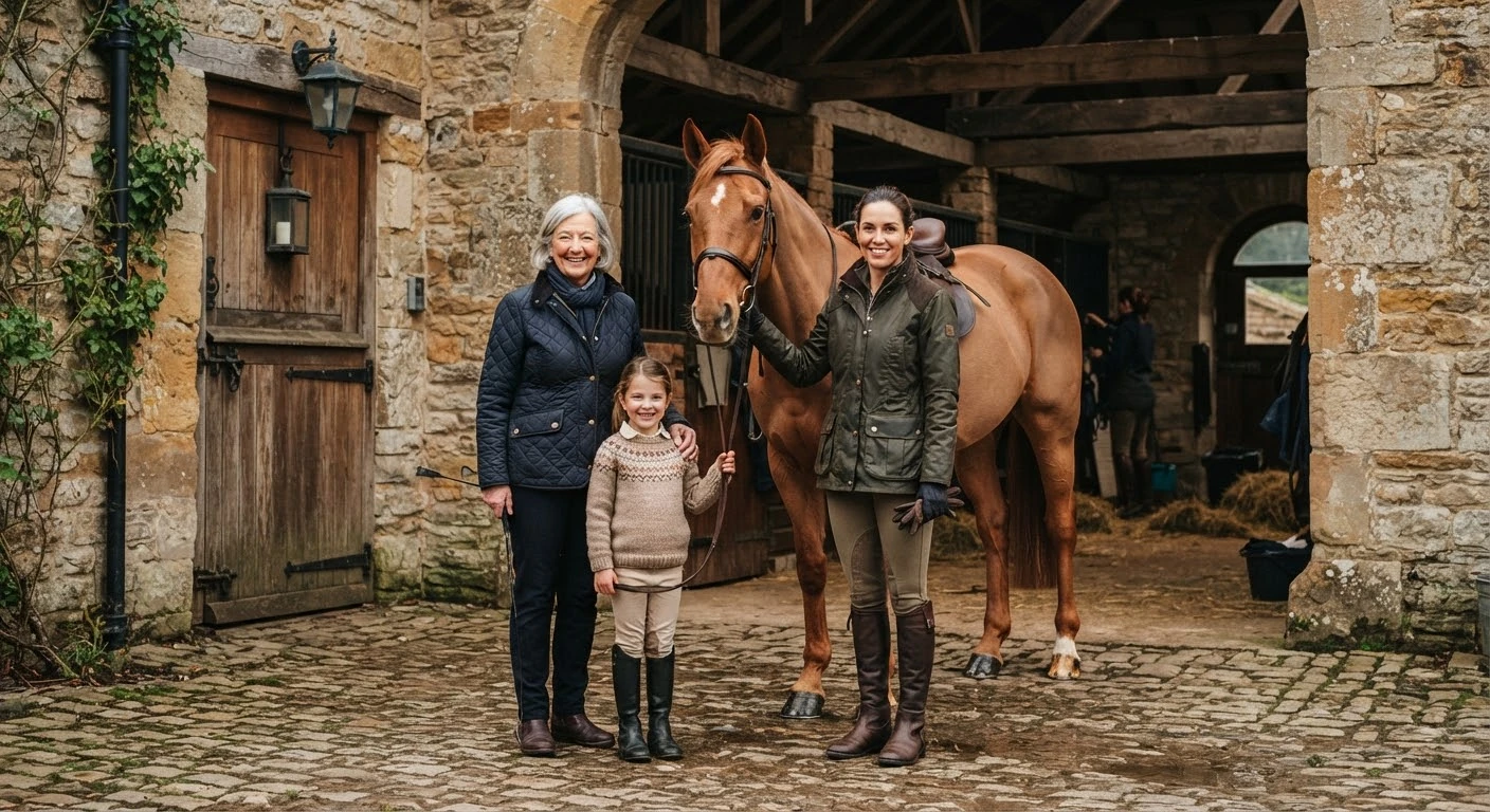 L'équipe du Equi Nat, centre équestre à Perrier