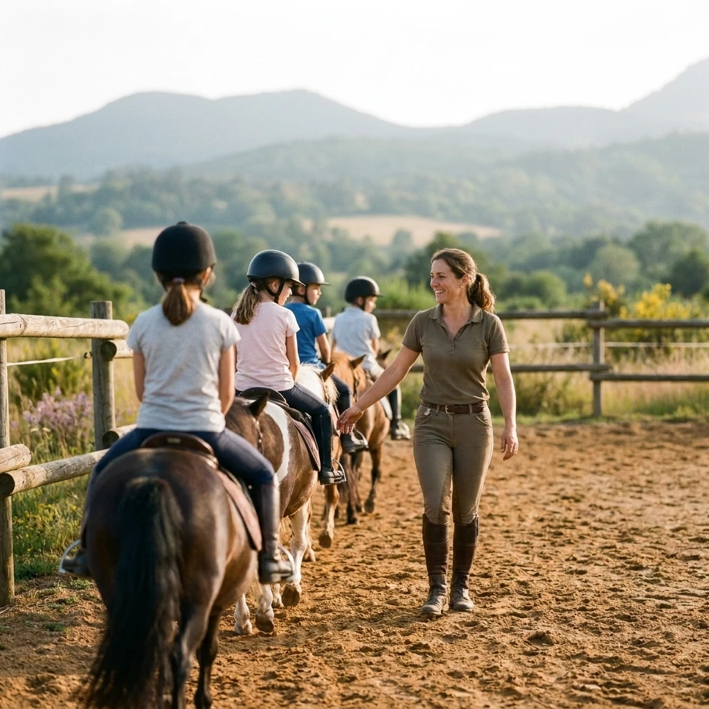Cours de poney à Perrier, Puy-de-Dôme